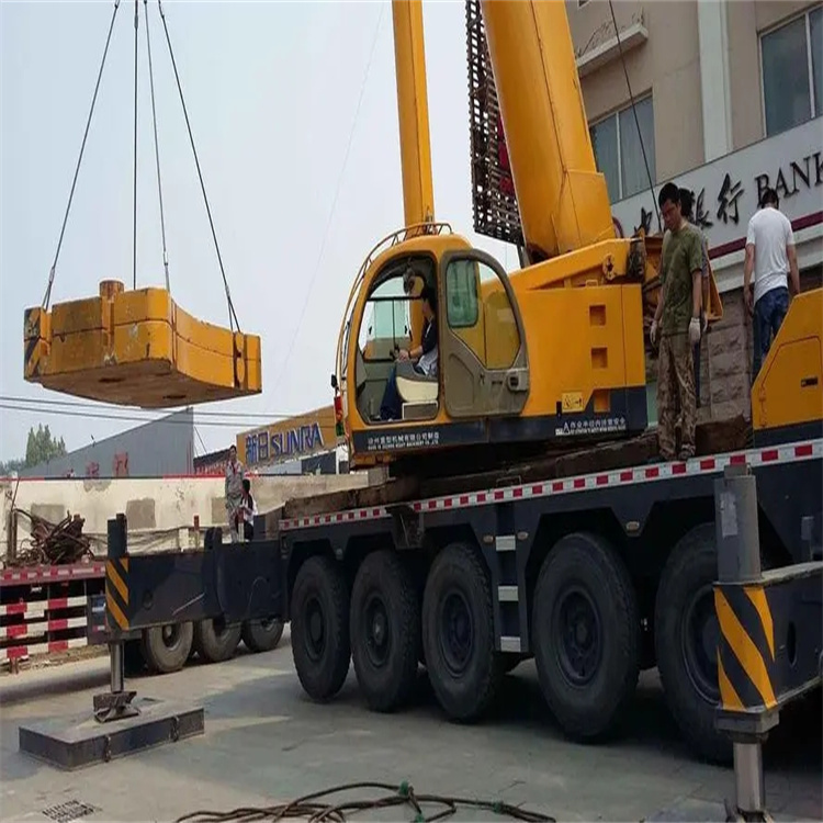 浩口原种场当地吊车出租|机器吊装|75吨|工厂搬迁服务